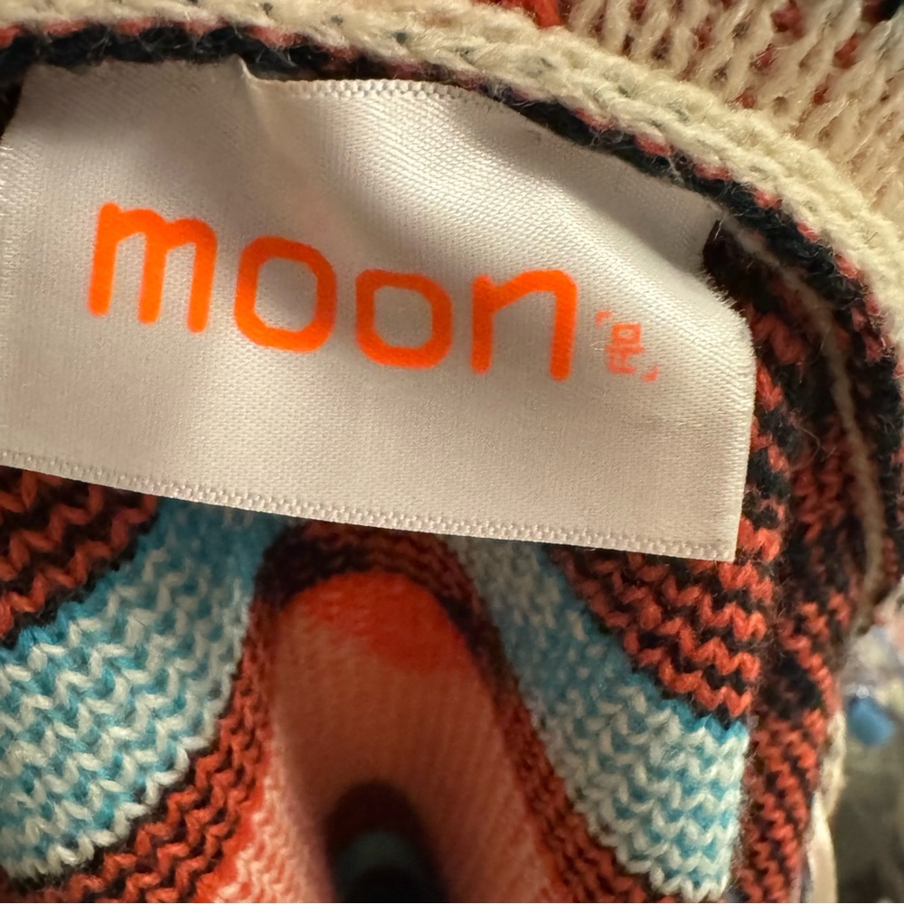 Moon Collection Southwestern Draped Cardigan – Coral & Turquoise (S) - Picture 9 of 9